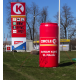 Piepūšams reklāmas cilindrs Nr.20/63 - 4 m